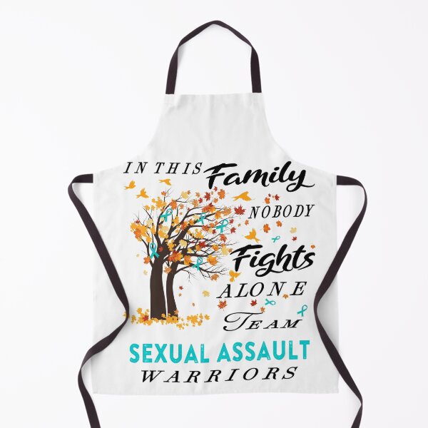 Item preview, In This Family No One Fight Alone Sexual Assault Awareness ribbon tree designed and sold by radianen.