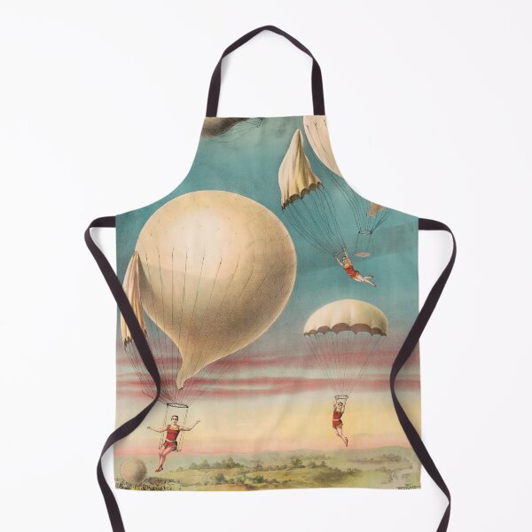Item preview, Performers Parachuting From Balloons - Courier Lithograph Company - 1900 designed and sold by warishellstore.
