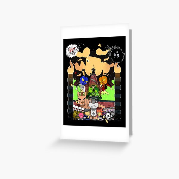 The Last Stage Greeting Card By Awlegacy Redbubble - super paper roblox tumblr