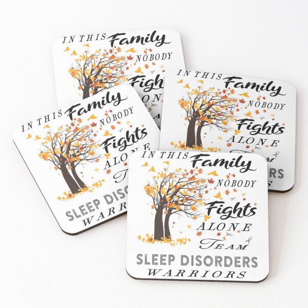 Item preview, In This Family No One Fight Alone Sleep Disorders Awareness ribbon tree designed and sold by radianen.