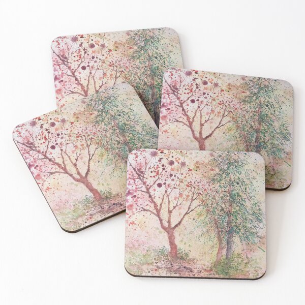 Item preview, Tree drops (watercolor) designed and sold by Delphine HIBOU.