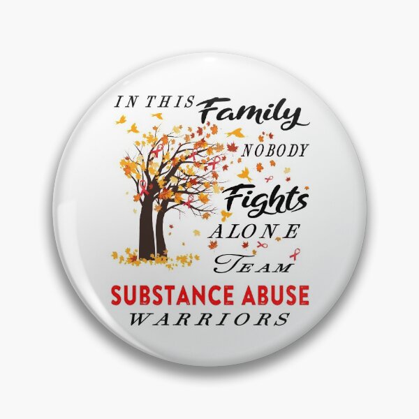 Item preview, In This Family No One Fight Alone Substance Abuse Awareness ribbon tree designed and sold by radianen.
