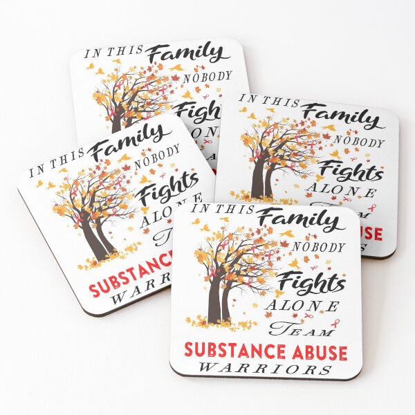 Item preview, In This Family No One Fight Alone Substance Abuse Awareness ribbon tree designed and sold by radianen.