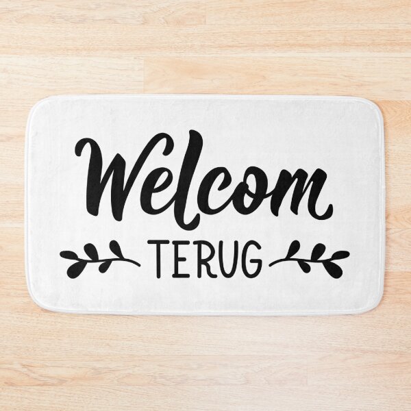 Item preview, Afrikaans text: Welcome back. Lettering designed and sold by pidzam4e.