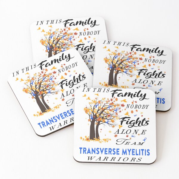 Item preview, In This Family No One Fight Alone Transverse Myelitis Awareness ribbon tree designed and sold by radianen.