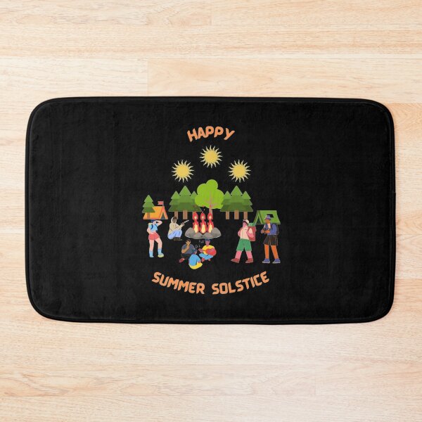 Item preview, Happy Summer Solstice Bon Fire Camping Party Vector Art designed and sold by H3designs.