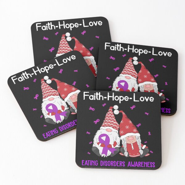 Item preview, Faith Hope Love Eating disorders Awareness designed and sold by Sabfit.