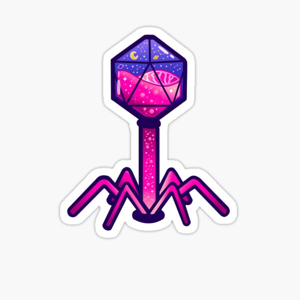 Item preview, Phage voller Sterne - Molekularbiologie Wissenschaft designed and sold by sunnySaraV.