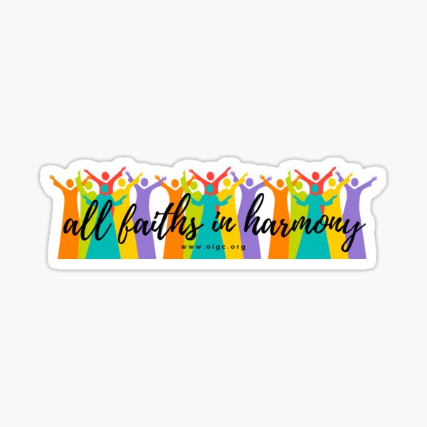 All Faiths in Harmony Sticker