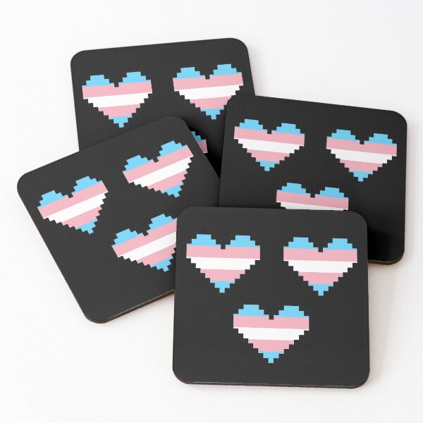 Item preview, 3 Transgender Hearts designed and sold by FallenFeline.
