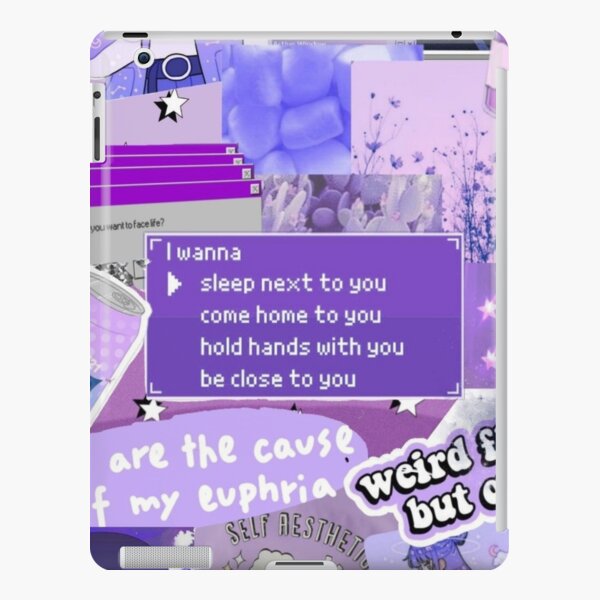 Purple Aesthetic Wallpaper Dark Purple Aesthetic Gift Decoration For Purple  Lovers iPad Case & Skin for Sale by Be Cool