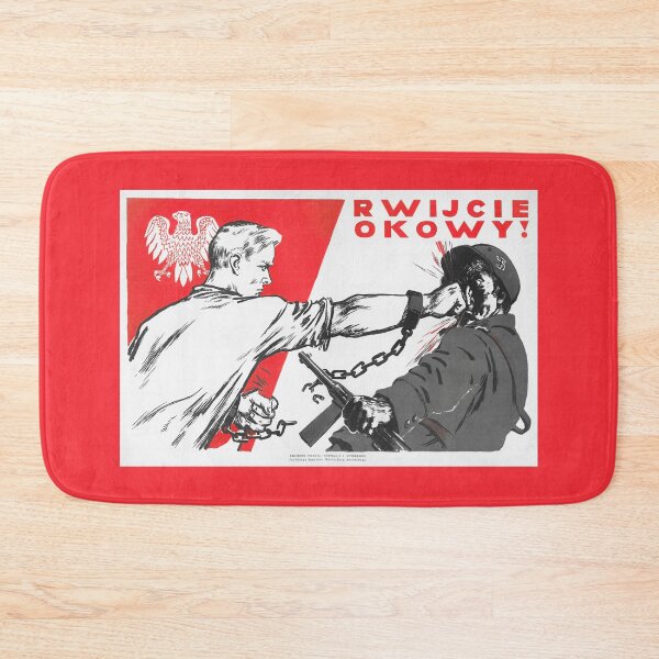 Item preview, Break The Chains - Punching A German Soldier - Polish WW2 Propaganda - 1944 designed and sold by warishellstore.