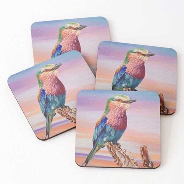 Item preview, Lilac-breasted Roller Bird painting designed and sold by Emily Bickell.