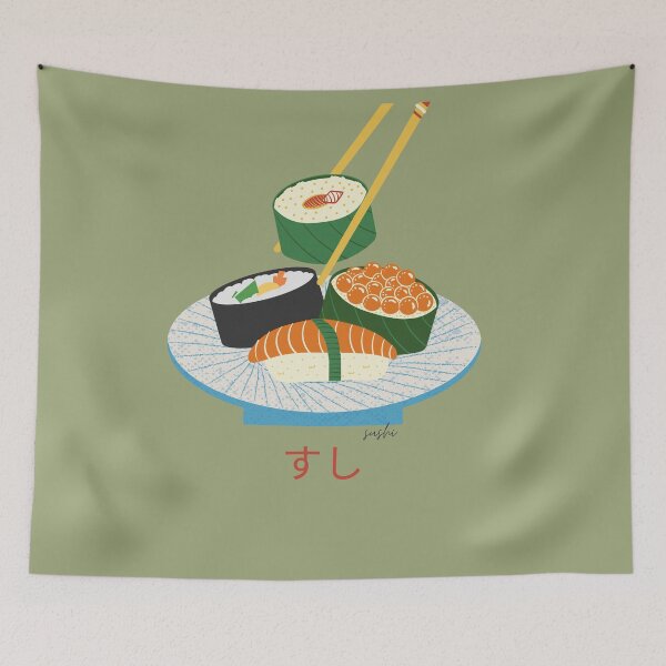 Item preview, すし - Yummy Sushi designed and sold by KawaiiForAll.