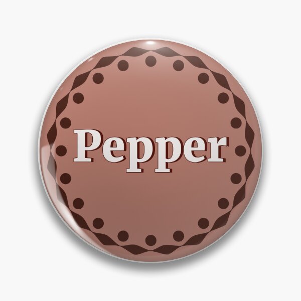 Item preview, Brown pepper Label designed and sold by EmotionArt.