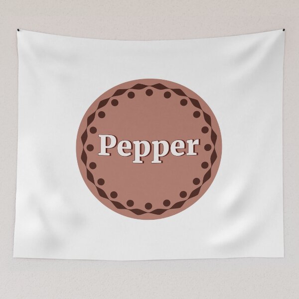 Item preview, Brown pepper Label designed and sold by EmotionArt.