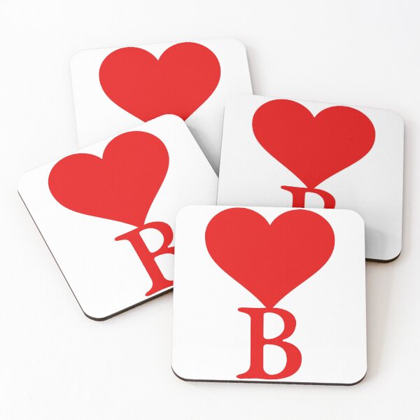 Item preview, Heart with letter initial B designed and sold by ronaldsonou.