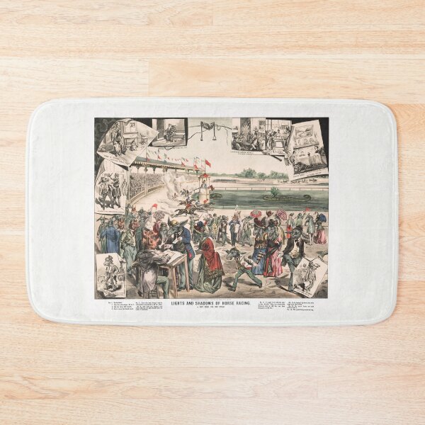 Item preview, Animals Watching A Horse Race - Lights and Shadows Of Horse Racing - 1890 designed and sold by warishellstore.
