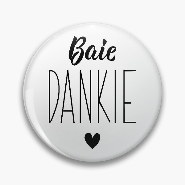 Item preview, Afrikaans text: Thank you very much. Lettering. Baie dankie designed and sold by pidzam4e.