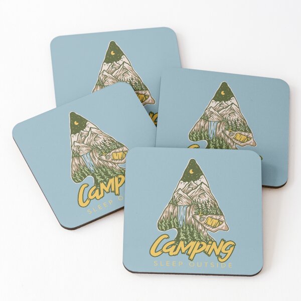 Artikelvorschau, Camping, draußen schlafen entworfen und verkauft von MarioPrints.