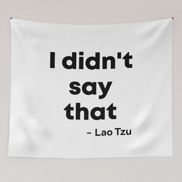 Item preview, I didnt say that - Lao Tzu designed and sold by reIntegration.