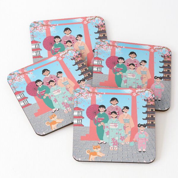 Item preview, Kawaii Japanese Festival Girls designed and sold by KawaiiForAll.