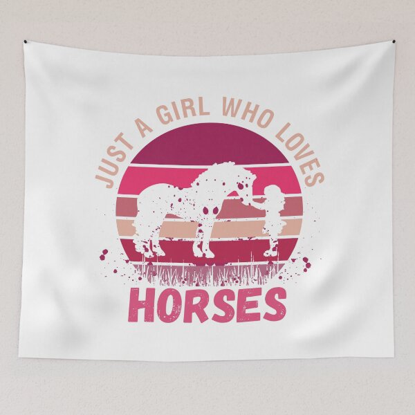 Item preview, Just a Girl Who Loves Horses | Equesterian Girl designed and sold by KarolinaPaz.