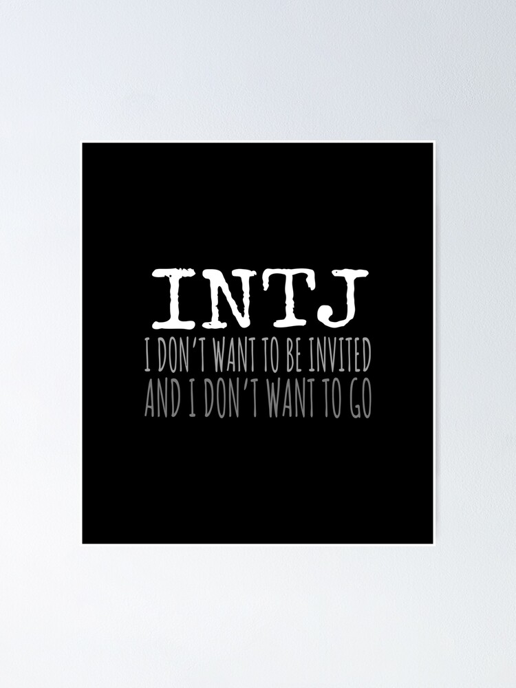 INTJ Personality Type  Master Of Sarcasm Poster for Sale by