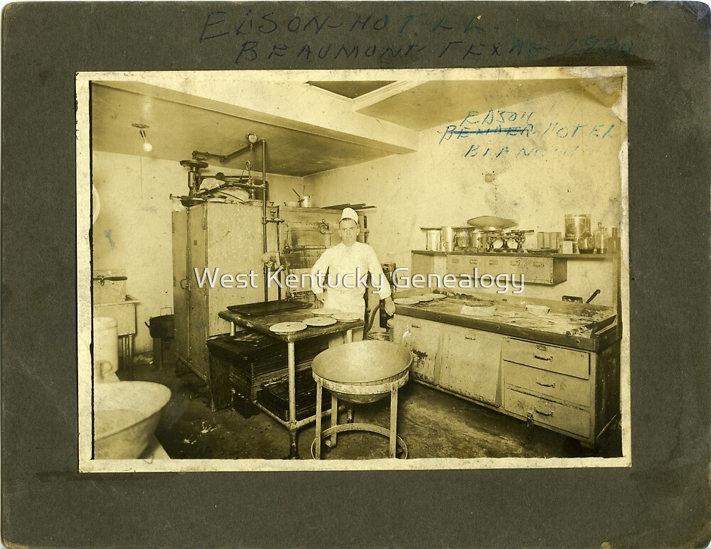 "1930, EDSON HOTEL, BEAUMONT, TEXAS" by West Kentucky Genealogy Redbubble