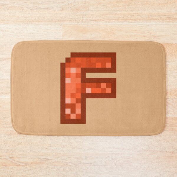 Item preview, Letter Art Orange Retro Pixel Pattern - F designed and sold by dylanxh.