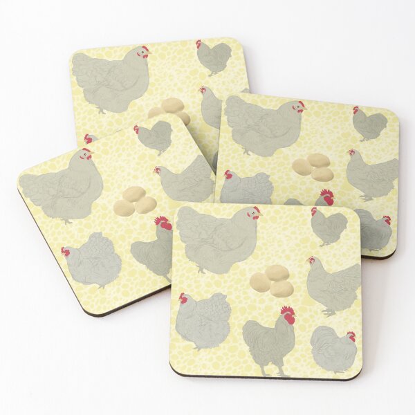 Item preview, Lavender Orpington Chicken Pattern designed and sold by Ashley Gagnon.