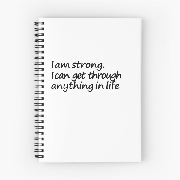 Item preview, I am strong I can get through anything in life - Inspirational  designed and sold by Yasmine khalifa.