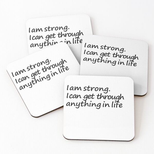 Item preview, I am strong I can get through anything in life - Inspirational  designed and sold by Yasmine khalifa.