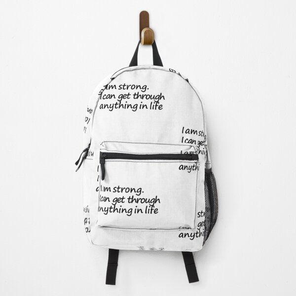 Item preview, I am strong I can get through anything in life - Inspirational designed and sold by Yasmine khalifa.