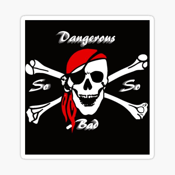 Beware pirates Sticker