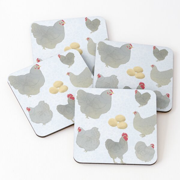 Item preview, Blue Orpington Chicken Pattern designed and sold by Ashley Gagnon.