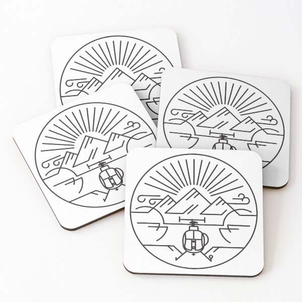Item preview, Mountain Helicopter MD500 : Black Ink designed and sold by AirWaterArt.