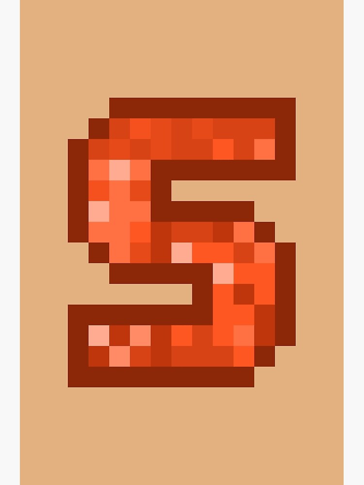 Letter Art Orange Retro Pixel Pattern - R Sticker for Sale by dylanxh