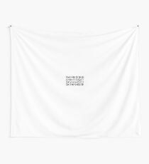Food Humor Funny Quote Random Wall Tapestry