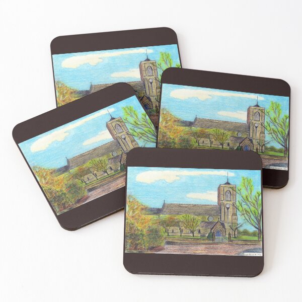 Item preview, 548 - ST. NICHOLAS' CHURCH, CRAMLINGTON - DAVE EDWARDS - COLOURED PENCILS - 1992-2021 designed and sold by BLYTHART.