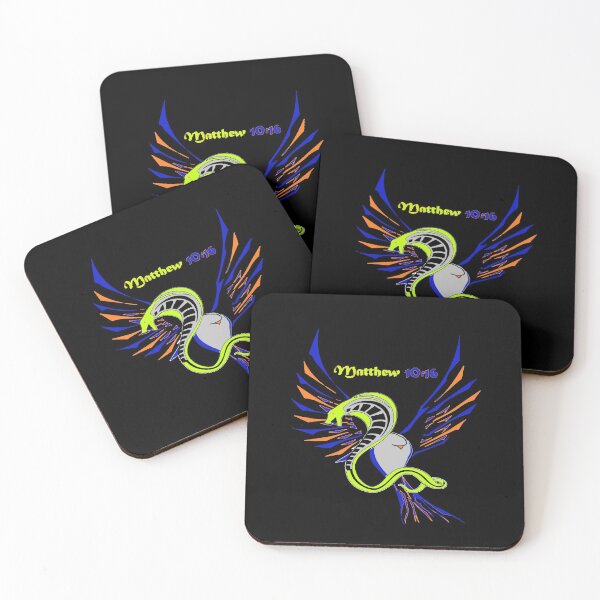 Item preview, VIBRANT SERPENT AND DOVES MATTHEW 10 16 designed and sold by THE AMERICAN TEEVANGELIST.