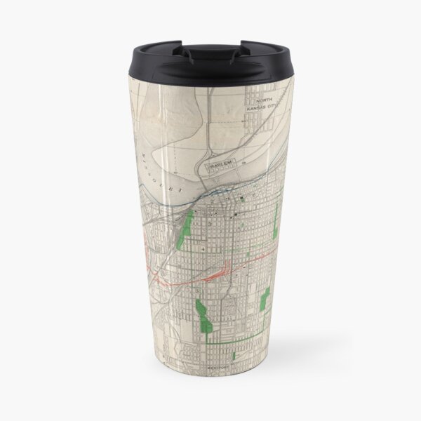 Vintage Map of Kansas City (1893) Travel Mug