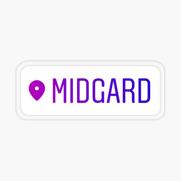 Étiquette de localisation Loki Midgard Sticker transparent