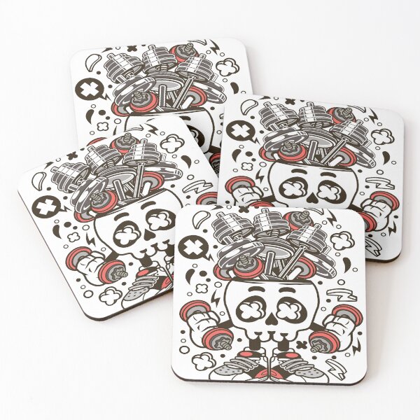 Item preview, Barbell Skull Head designed and sold by obviouslogic.