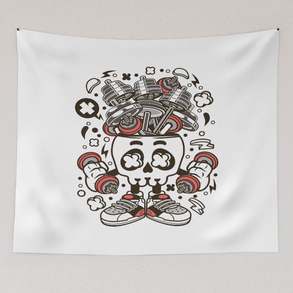 Item preview, Barbell Skull Head designed and sold by obviouslogic.