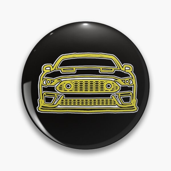 Item preview, 2021 Mustang Mach1 Outline in Grabber Yellow designed and sold by FabFreakShop.
