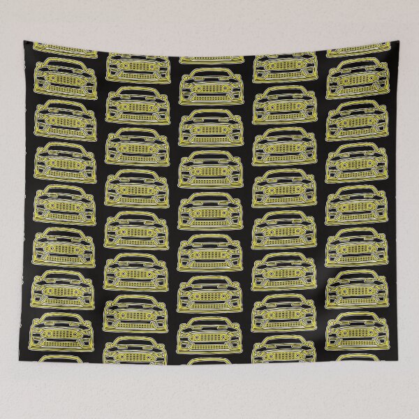 Item preview, 2021 Mustang Mach1 Outline in Grabber Yellow designed and sold by FabFreakShop.