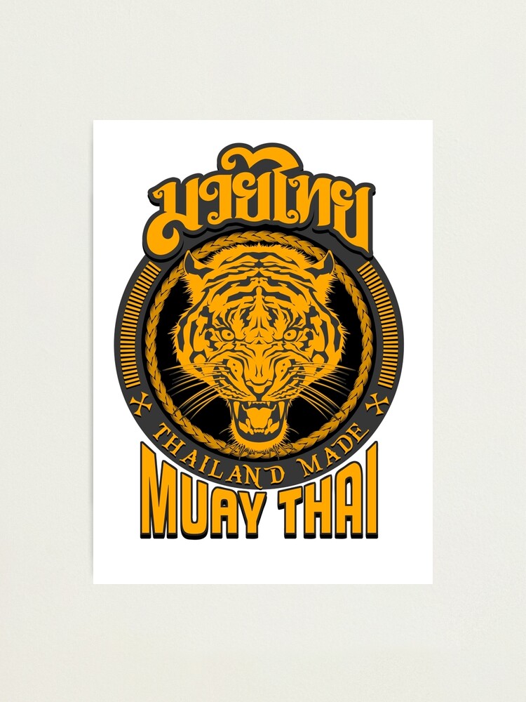 Tiger Sagat Muay Thai Thailand Martial Art Logo Photographic Print For Sale By Lu2k Redbubble