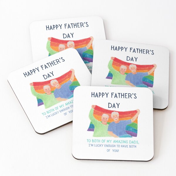 Item preview, HAPPY FATHERS DAY  to both my amazing dads  designed and sold by JosTees96.