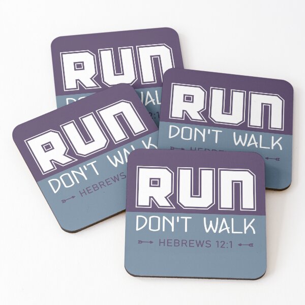 Item preview, Run Don't Walk Christian Runner Bible Verse  designed and sold by NoBonesLife.